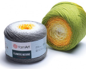 Flowers Merino garn 2 x 225 g