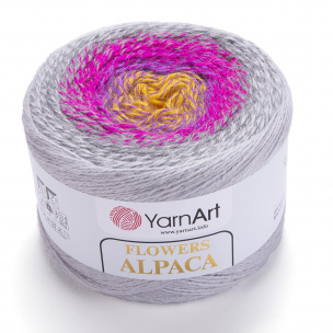 Flowers Alpaca garn 2 x 250 g